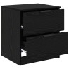 Cabinet de chevet avec tiroir 2 pcs Chêne noir 45 x 39 x 50cm 622228622228