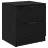 Cabinet de chevet avec tiroir 2 pcs Chêne noir 45 x 39 x 50cm 622228622228