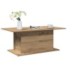Table basse chêne artisanal 102x55,5x40 cm bois d'ingénierie 622234622234