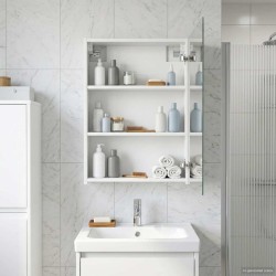 Armoire Miroir de Salle de Bain Blanc 50 x 14,5 x 70 cm 622236622236
