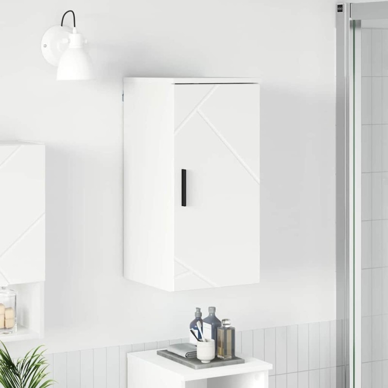 Cabinet de salle de bain Montage mural Blanc 30 x 31,5 x 61 cm 622237622237