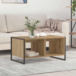 Table basse Chêne artisan 80 x 50 x 40 cm Bois d'ingénierie 622238622238