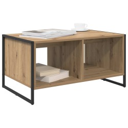 Table basse Chêne artisan 80 x 50 x 40 cm Bois d'ingénierie 622238622238
