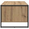 Table basse Chêne artisan 80 x 50 x 40 cm Bois d'ingénierie 622238622238