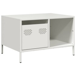 Table basse blanc 68,5x50x43,5 cm acier laminé à froid 622239622239