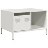 Table basse blanc 68,5x50x43,5 cm acier laminé à froid 622239622239