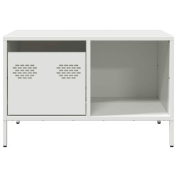 Table basse blanc 68,5x50x43,5 cm acier laminé à froid 622239622239
