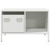Table basse blanc 68,5x50x43,5 cm acier laminé à froid 622239622239