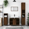 Armoire salle de bain chêne marron 80x33x60cm bois d'ingénierie 622240622240