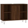 Armoire salle de bain chêne marron 80x33x60cm bois d'ingénierie 622240622240