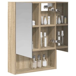 Armoire Miroir de Salle de Bain Chêne Sonoma 50 x 14,5 x 70 cm 622241622241