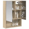 Armoire Miroir de Salle de Bain Chêne Sonoma 50 x 14,5 x 70 cm 622241622241