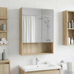 Armoire Miroir de Salle de Bain Chêne Sonoma 50 x 14,5 x 70 cm 622241622241