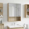 Armoire Miroir de Salle de Bain Chêne Sonoma 50 x 14,5 x 70 cm 622241622241