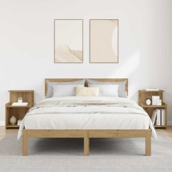 Cabinet de chevet 2 pc Chêne artisanal 40 x 35 x 60 cm 622242622242