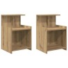 Cabinet de chevet 2 pc Chêne artisanal 40 x 35 x 60 cm 622242622242