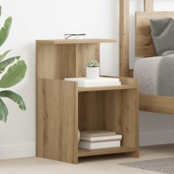 Cabinet de chevet 2 pc Chêne artisanal 40 x 35 x 60 cm 622242622242
