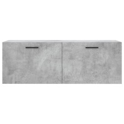 Armoire murale gris béton 100x36,5x35 cm bois d'ingénierie 622243622243