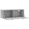Armoire murale gris béton 100x36,5x35 cm bois d'ingénierie 622243622243