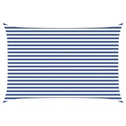 Voile d'ombre Bleu et Blanc 4,5 x 3 m 100 % polyester Oxford 622248622248