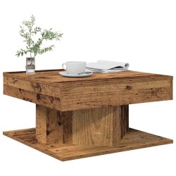 Table basse vieux bois 55x55x30 cm bois d'ingénierie 622251622251