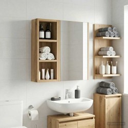 Armoire murale de salle de bain Chêne artisan 20 x 10 x 50 cm 622253622253