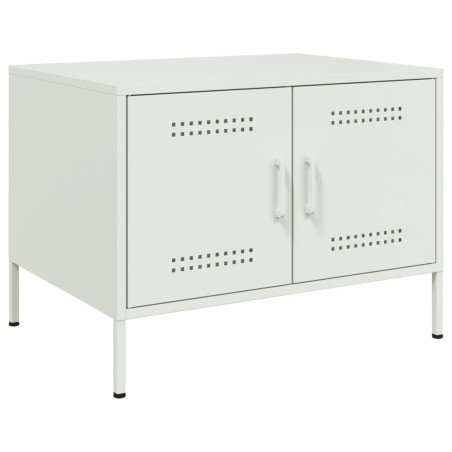 Table basse blanc 68x50x50,5 cm acier 622254622254