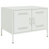 Table basse blanc 68x50x50,5 cm acier 622254622254