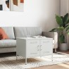 Table basse blanc 68x50x50,5 cm acier 622254622254