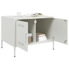 Table basse blanc 68x50x50,5 cm acier 622254622254