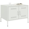 Table basse blanc 68x50x50,5 cm acier 622254622254
