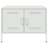 Table basse blanc 68x50x50,5 cm acier 622254622254