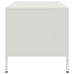 Table basse blanc 68x50x50,5 cm acier 622254622254