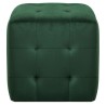 2 pcs Tables de chevet Vert 30x30x30 cm Tissu velours 622264622264
