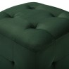 2 pcs Tables de chevet Vert 30x30x30 cm Tissu velours 622264622264