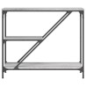 Table console sonoma gris 88,5x30x75 cm bois d'ingénierie 622271622271