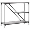 Table console sonoma gris 88,5x30x75 cm bois d'ingénierie 622271622271