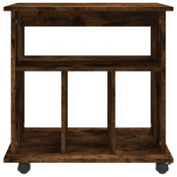 Armoire roulante Chêne fumé 60x45x60 cm Bois d'ingénierie 622272622272