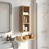 Armoire murale de salle de bain Chêne artisan 20 x 16 x 62,5 cm 622273622273