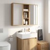Armoire murale de salle de bain Chêne artisan 20 x 16 x 62,5 cm 622273622273
