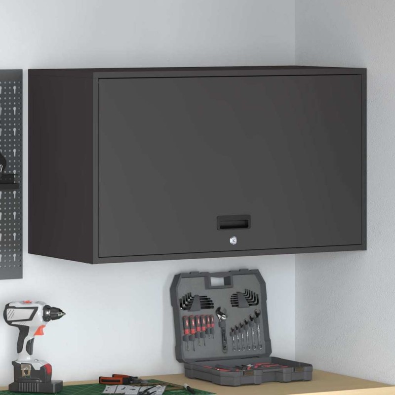 Armoire murale pour garage Noir 90 x 40 x 53 cm 622275622275