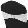 25 bandes de chaise décoratives extensibles blanches 622276622276