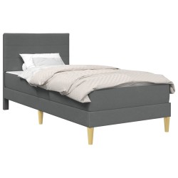 Cadre de lit Gris foncé 90 x 200 cm Polyester 622279622279