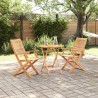 Ensemble bistro pliant 3 pcs Marron Bois d'Acacia Massif 622280622280