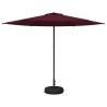 Parasol de jardin avec base 300 x 300 cm Polyester 622281622281