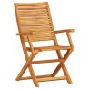 Ensemble bistro pliant 3 pcs Marron Bois d'Acacia Massif 622285622285