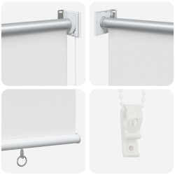 Store roulant extérieur protection UV Blanc Polyester 622287622287