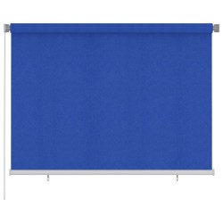Store roulant d'extérieur 205 (l) x 140 (H) cm bleu HDPE 622289622289