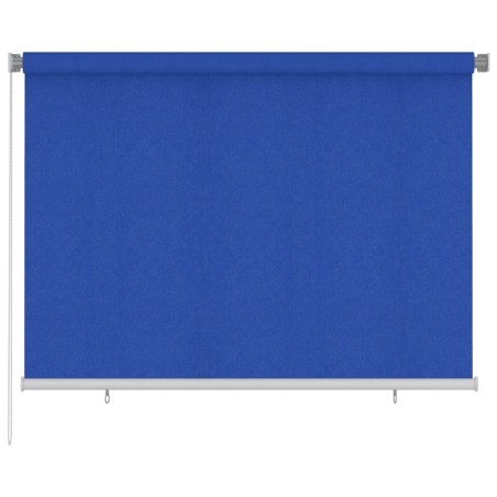 Store roulant d'extérieur 205 (l) x 140 (H) cm bleu HDPE 622289622289