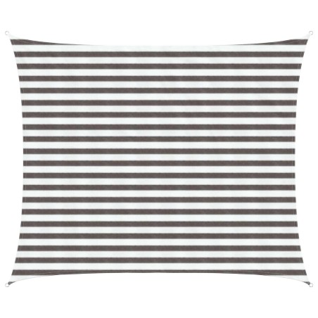 Voile d'ombre Gris clair et blanc 2,5 x 3,5 m HDPE 622291622291